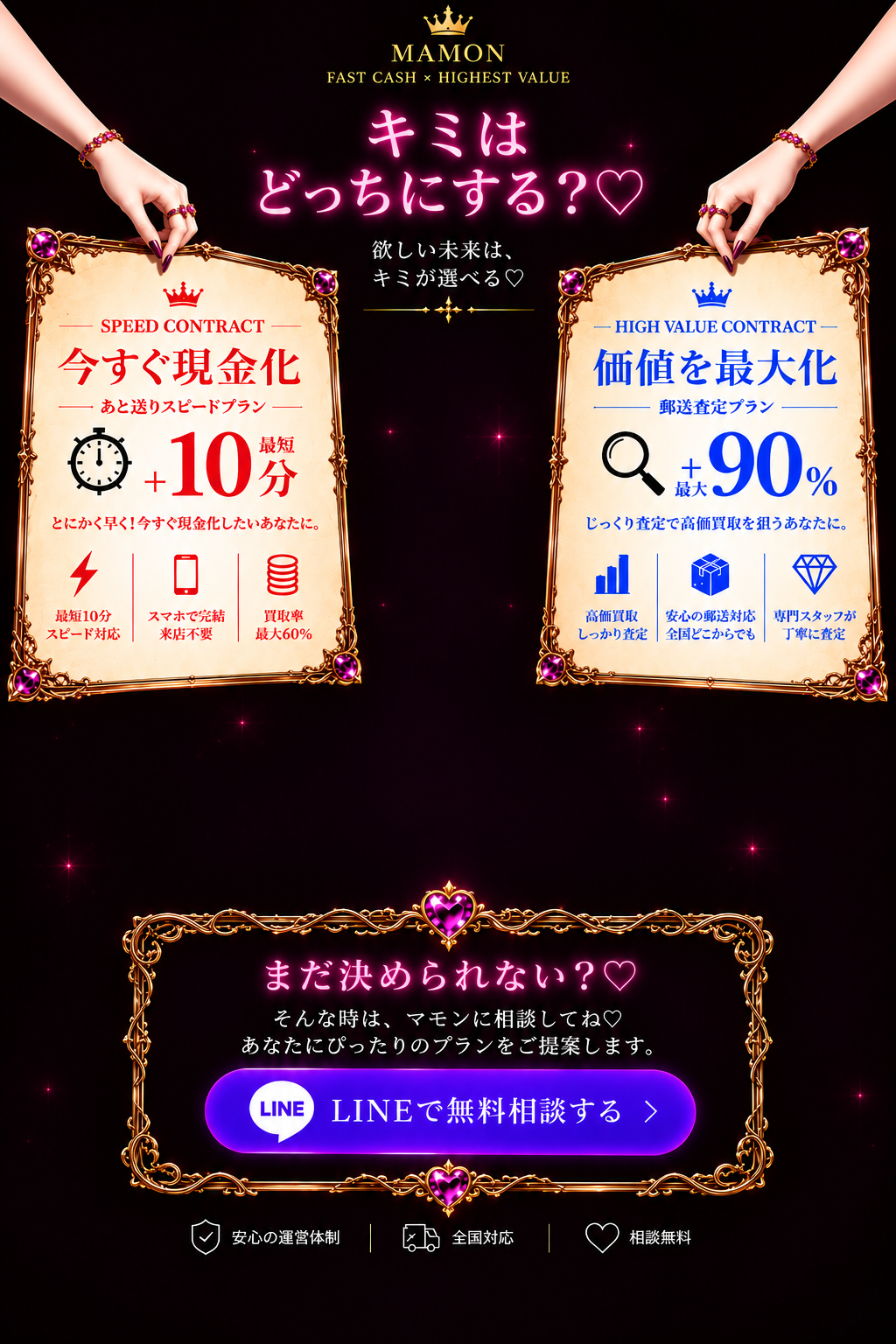 CONTRACT キミはどっちにする？